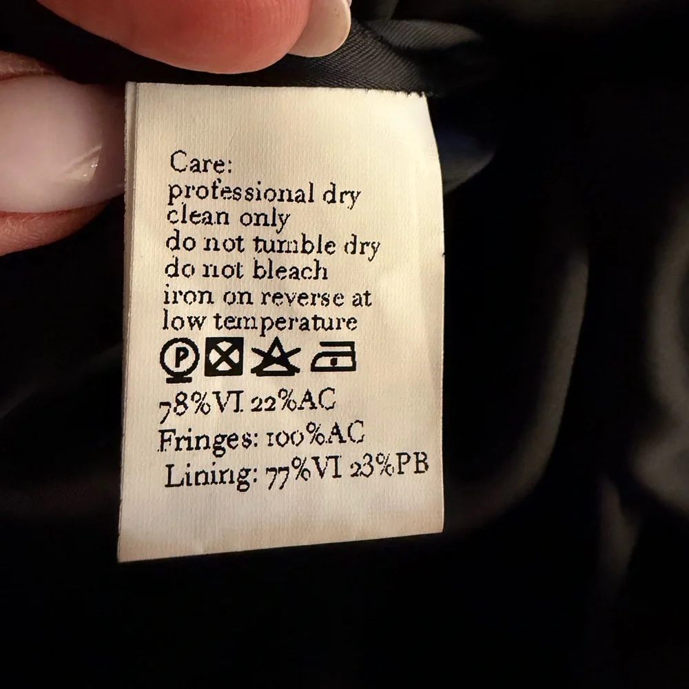 NWOT - Piccolo Mrs Ross Kaftan in Black by Taller Marmo - One Size GORG!! - Picture 8 of 9